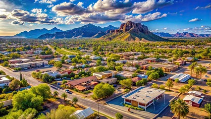 Vibrant town in Arizona with picturesque desert landscapes and a thriving community, Gilbert, Arizona, desert