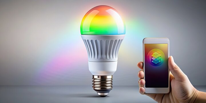 Smart light bulb with integrated technology for remote control and customization, technology, smart