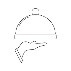 Food Serving Icon illustration design