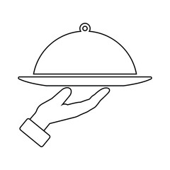 Food Serving Icon illustration design