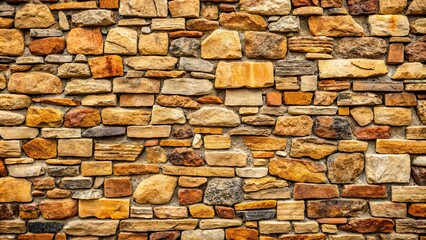 Fototapeta premium Stone wall background with rough textures and natural colors, stone, wall, background, texture, rough, natural, colors