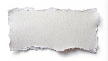 Fototapeta premium Torn white paper on white background, graphic resource, ripped, torn, paper, white, background, texture, blank, empty, design