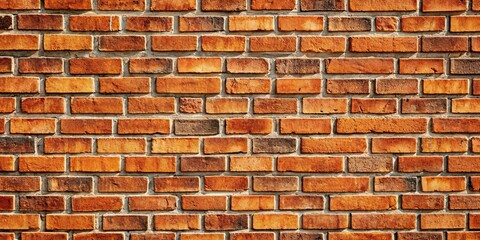 Obraz premium Rough brick pattern on surface, brick, texture, rough, red, wall, background, architecture, construction, exterior, building