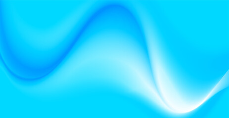 Bright blue smooth blurred wavy abstract elegant background. Vector design