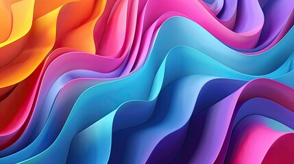 Abstract 3D shapes with vibrant colors innovative presentations.