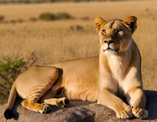 lion cub and lioness, lion cub in the grass