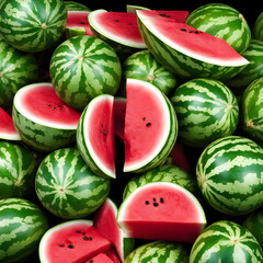 Fresh and delicious looking watermelon