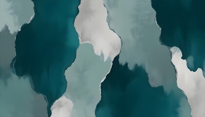 A digital painting featuring a blend of teal and gray watercolor shades. The colors swirl and blend together, creating a soft, abstract pattern