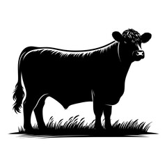 Santa Gertrudis cattle silhouette vector