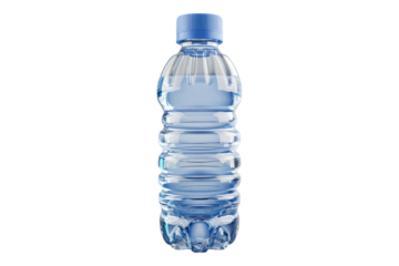 Children water bottle isolated on transparent background
