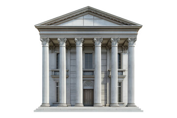 Court house isolated on transparent background