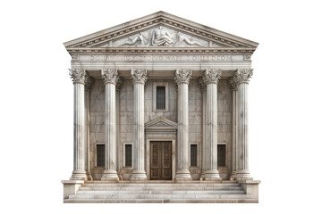 Court house isolated on transparent background