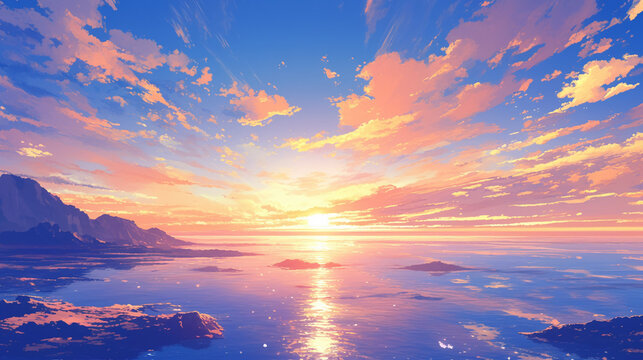 夕日に染まる海」の写真素材 | 4,010件の無料イラスト画像 | Adobe Stock