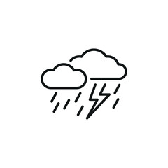 Storm icon. Simple storm icon for social media, app, and web design. Vector illustration.