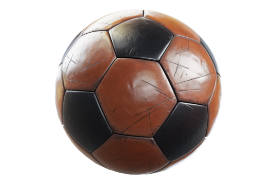 Foot ball isolated on transparent background