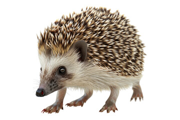 Hedgehog isolated on transparent background