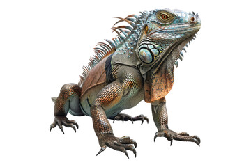 Obraz premium Iguana isolated on transparent background