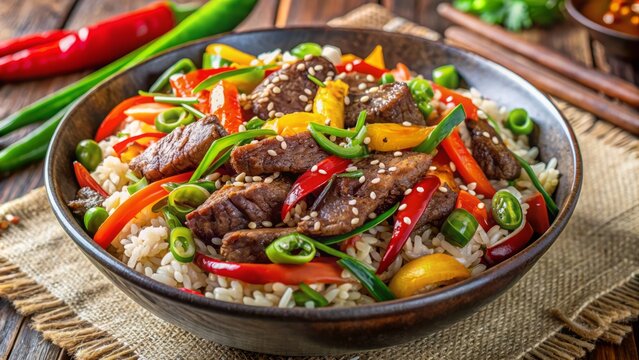 A hearty beef and vegetable stew simmers on a plate, perfect for a healthy and delicious dinner