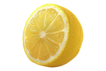Lemon isolated on transparent background