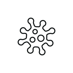 Virus icon. Simple virus icon for social media, app, and web design. Vector illustration