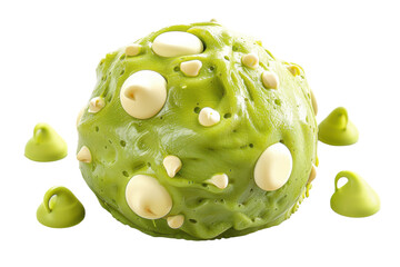 Matcha White Chocolate Cookie Delight Isolated On Transparent Background
