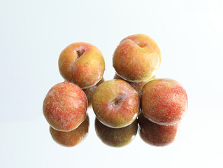 Summer fresh fruit plums