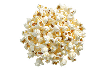 Popcorn isolated on transparent background