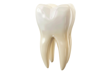Premolar tooth isolated on transparent background