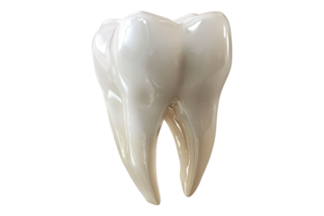 Premolar tooth isolated on transparent background
