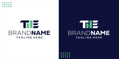 Letter TE financial growth logo, Design inspiration, Illustration, Vector