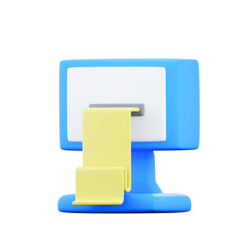 PNG 3D of cash register