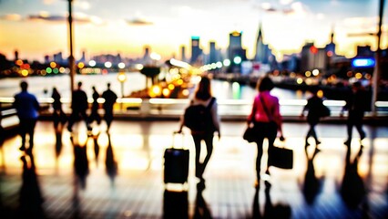 Travel Blur: A blurred travel destination, ideal for tourism and adventure concepts.
