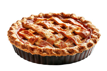 Creamy Spiced Pumpkin Pie Treat Isolated On Transparent Background