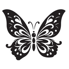 better fly Silhouette vector art illustration white back ground..