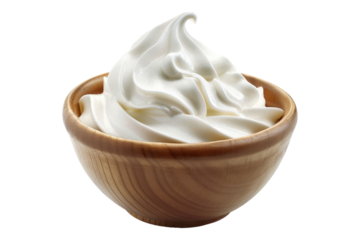 Aquafaba concept of vegan food and cuisin isolated on transparent background