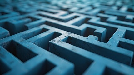Conceptual art of a maze representing career challenges