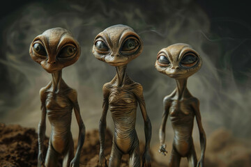 Alien creatures on a mission to Earth