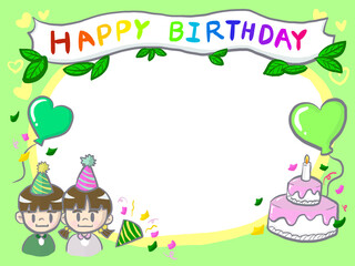 Kindergarden kid Birthday card