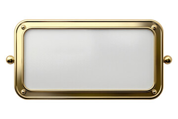 Blank number plate isolated on transparent background