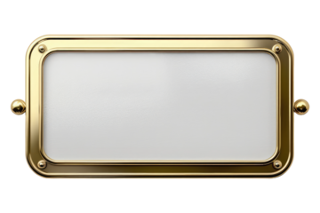 Blank number plate isolated on transparent background