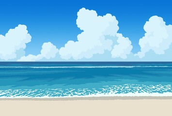夏の海岸
