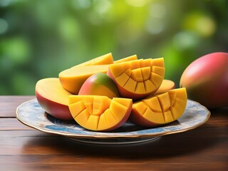 Mango slices 