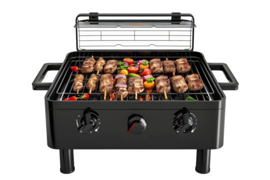Portable electric BBQ grill Isolated On Transparent Background