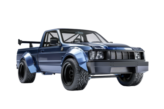 Sleek Drift Truck Design Isolated On Transparent Background
