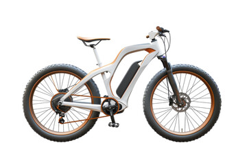 Stylish Electric Bike Isolated On Transparent Background