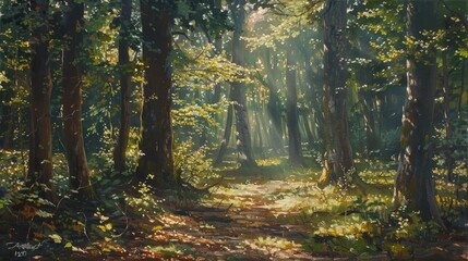Photorealistic Summer Forest | Summer Background | Photorealistic