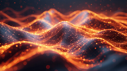 a blurry image of a wave of light