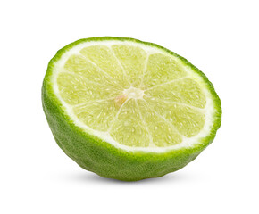 Half bergamot isolated on transparent png