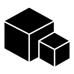 Vector Icon for Cube, graphic design, 3d cube, model