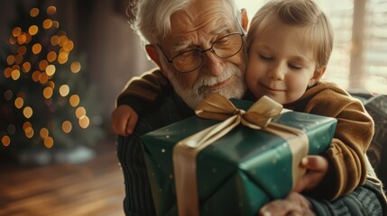 The Grandfather and Grandson Present